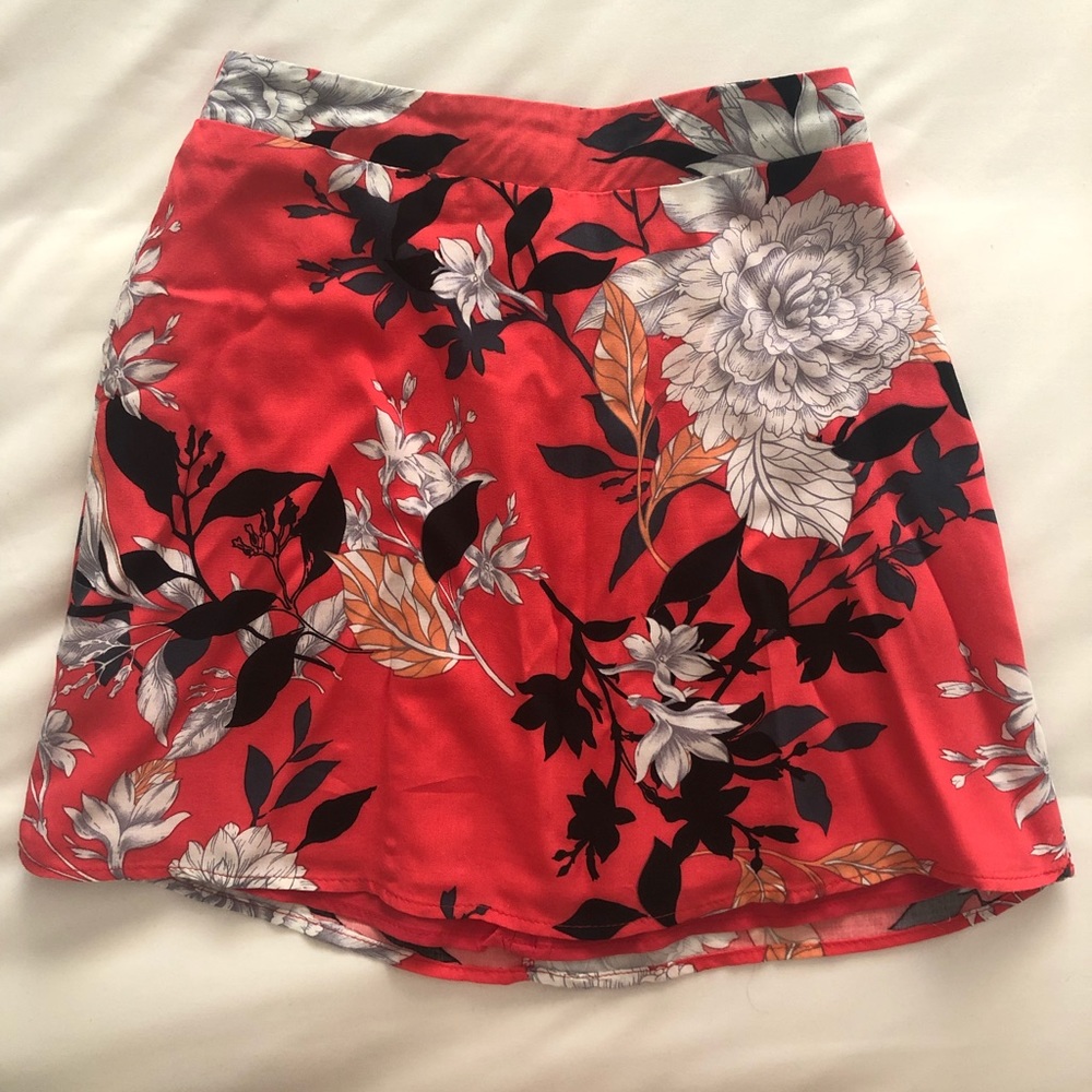 Floral Printed Mini Skirt from Lulus